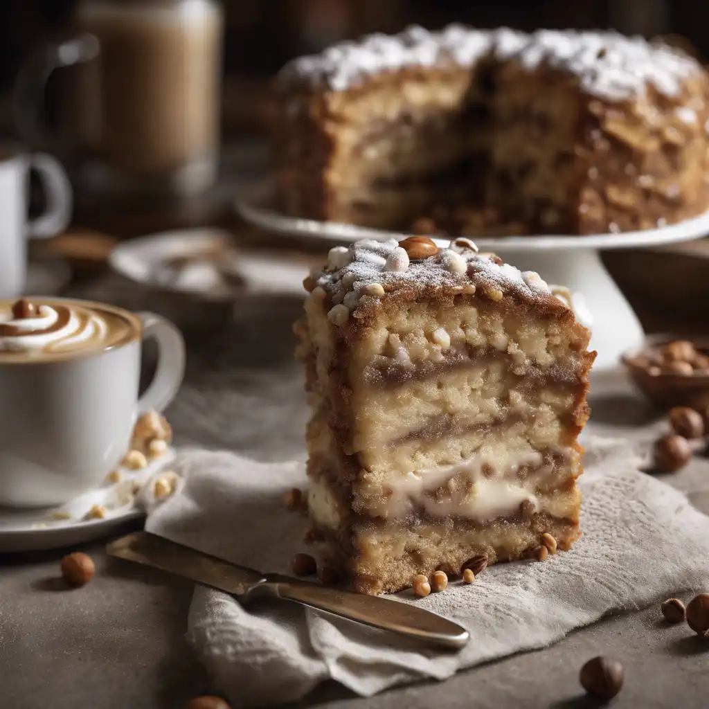 Coffee Cake with Coffee Cream Filling