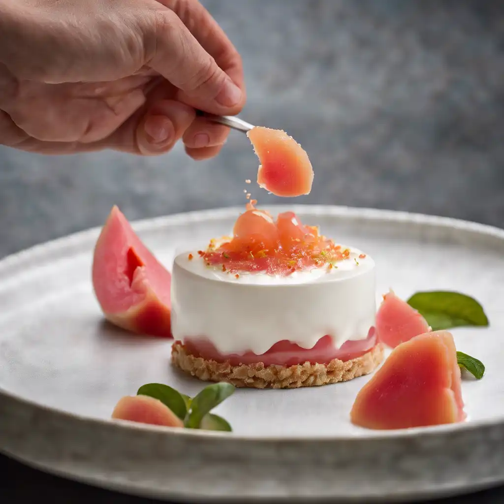 Goat Cheese Mousse with Guava Gelée