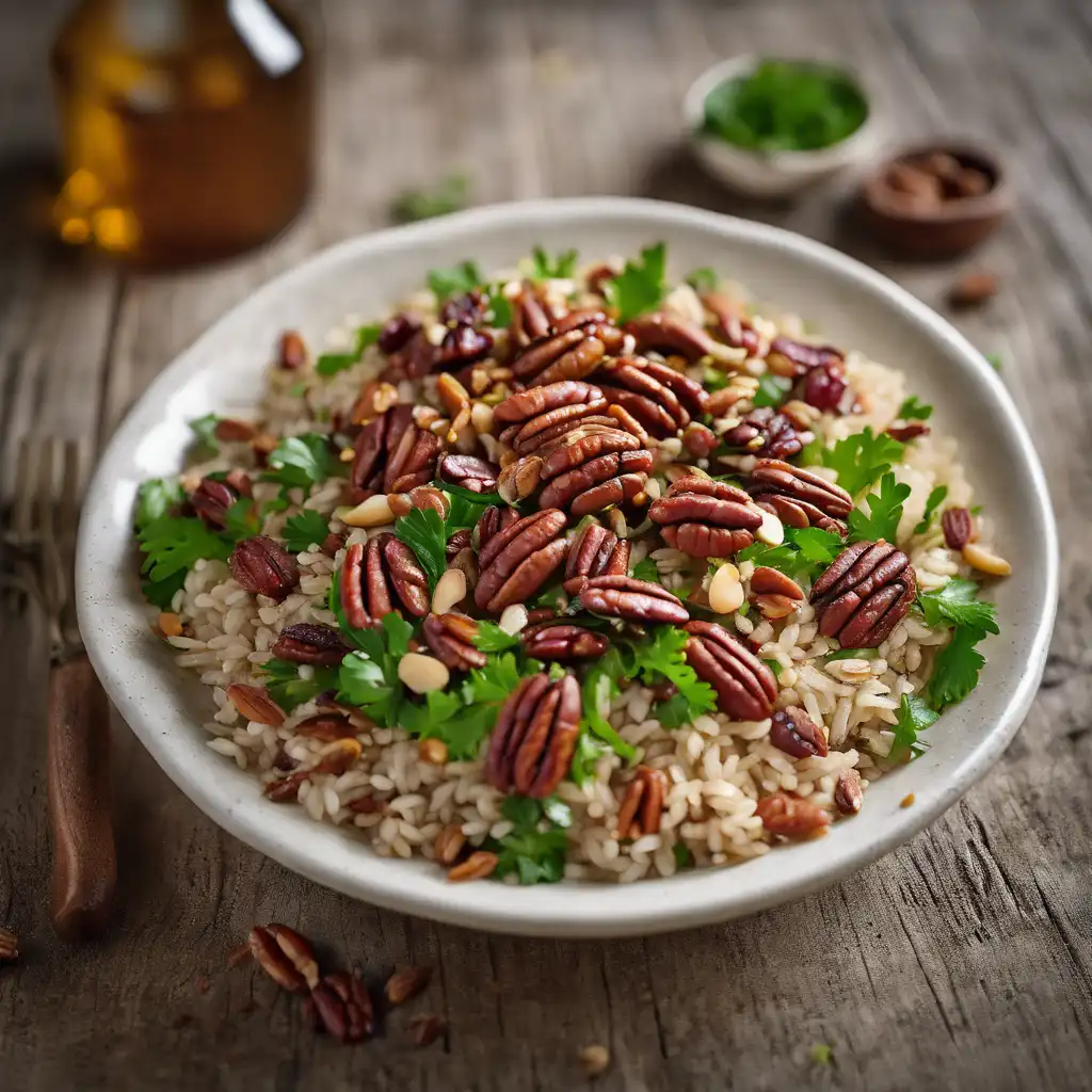 Caramelized Pecan and Brown Rice Salad