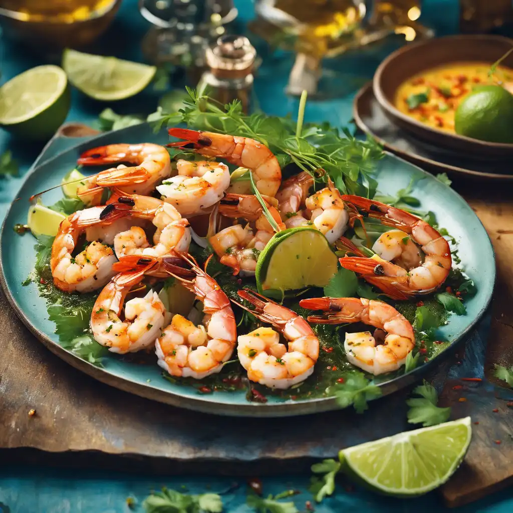 Grilled Shrimp with Coriander