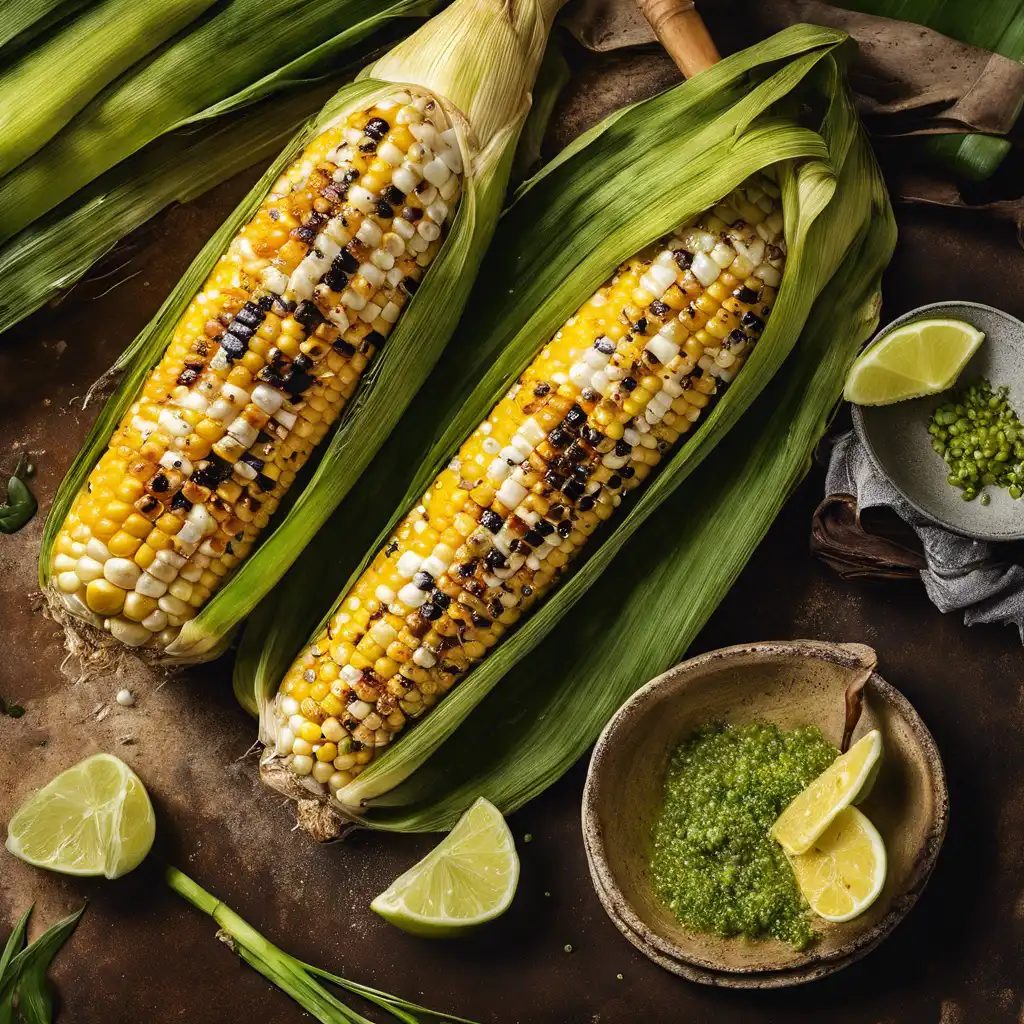 Grilled Corn with Malagueta and Lemongrass-Galego