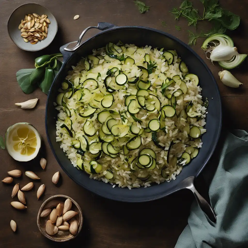 Rice with Zucchini and Almonds