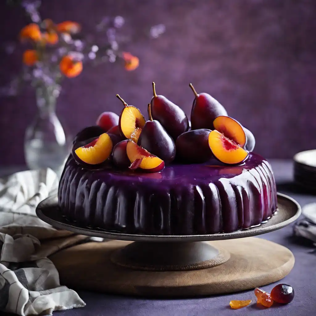 Plum Cake with Glaze