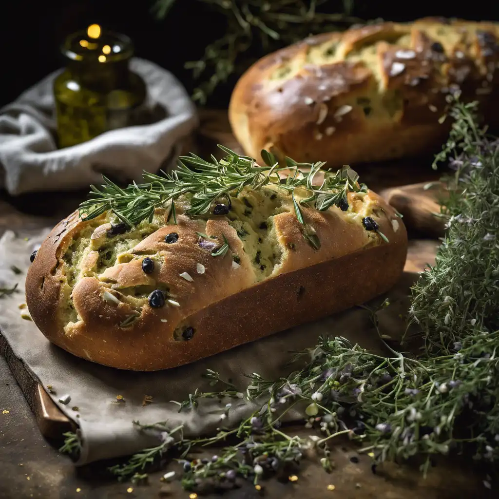 Perfumed Olive Bread with Thyme