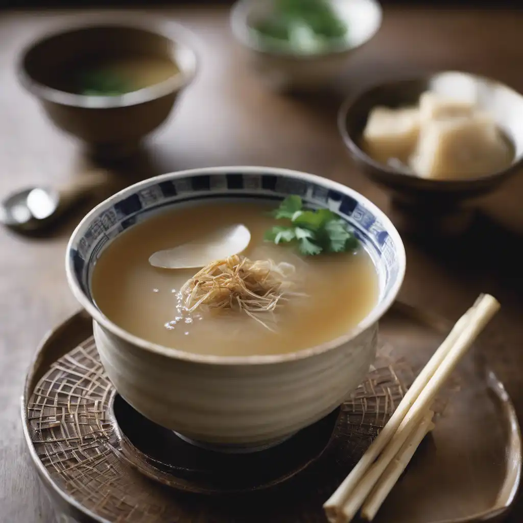 Japanese Burdock Root Soup with Ginger