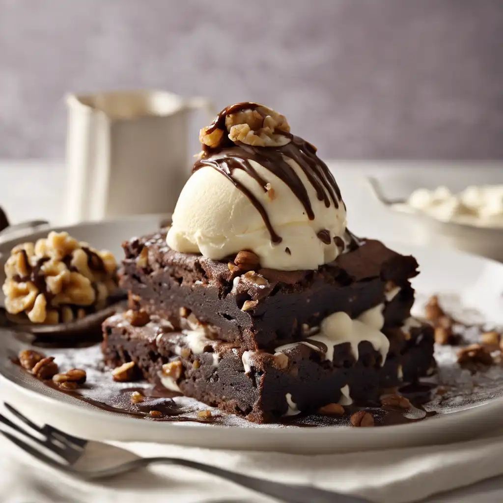 Brownie with Ice Cream