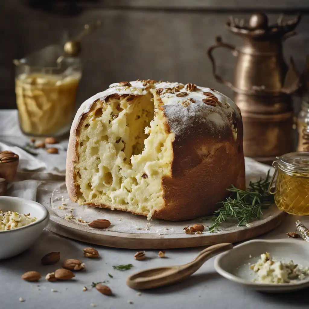 Savory Ricotta and Nut Panettone