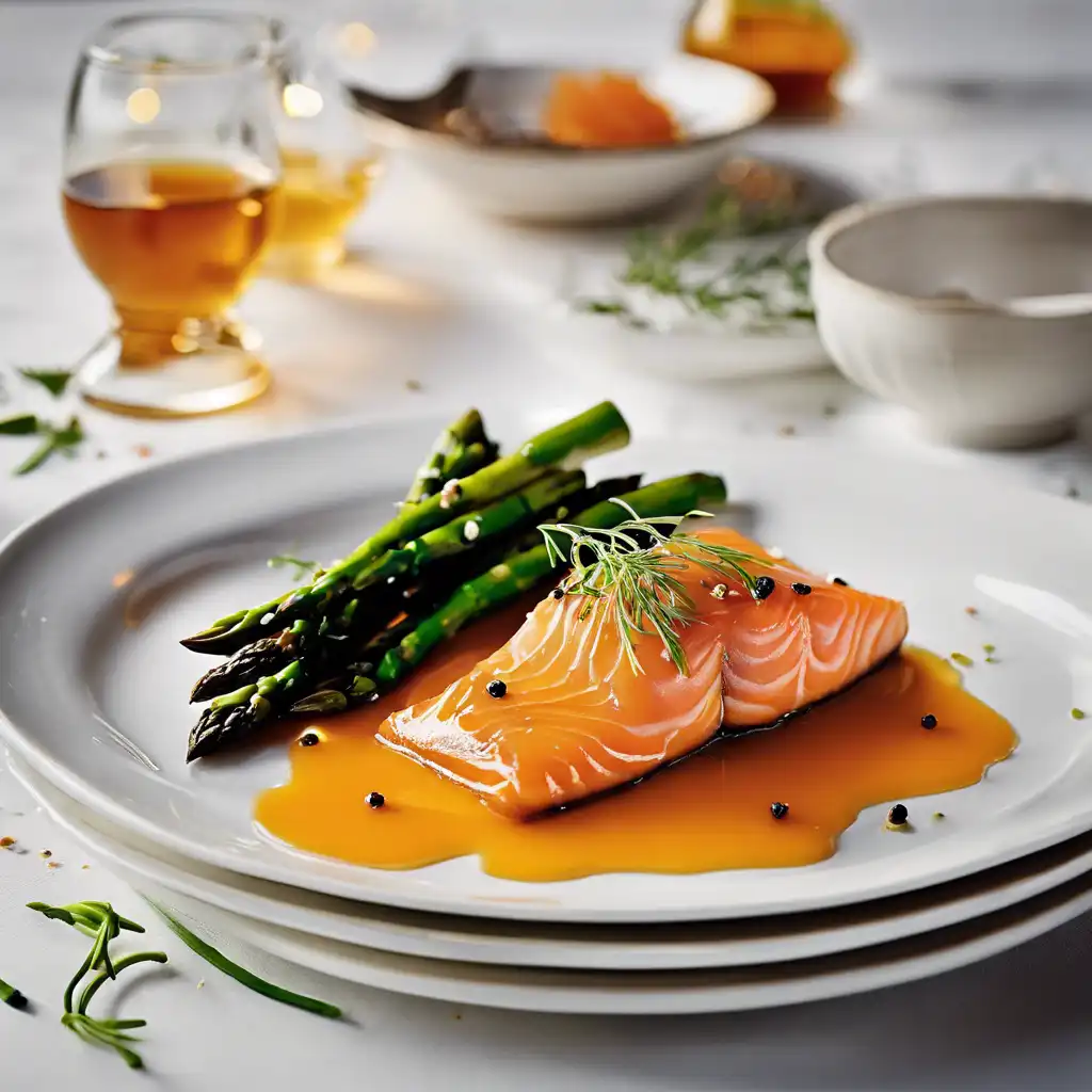 Smoked Salmon with Orange and Honey Glaze