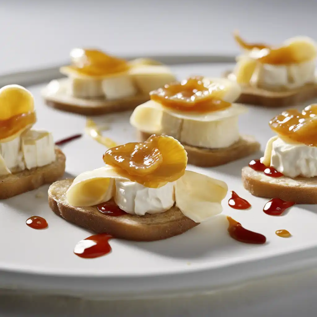 Banana-Terra and Cream Cheese Canapé