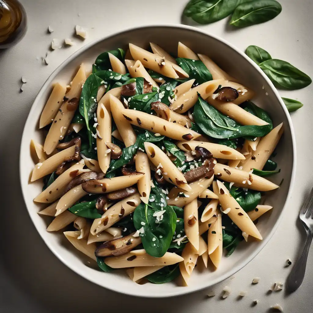 Penne with Shiitake Mushrooms