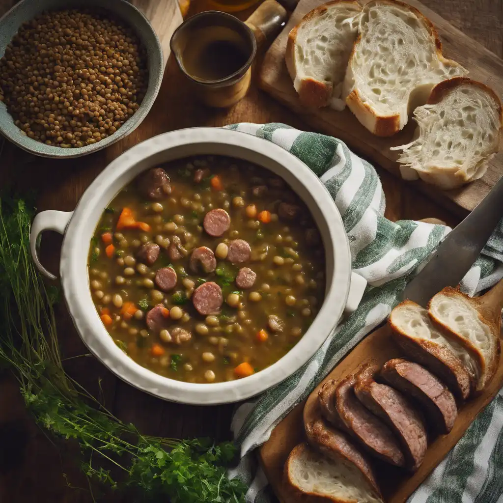 Lentil Soup with Sausage