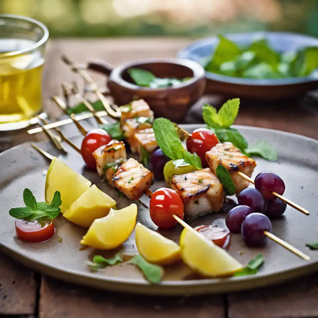 Fish Skewers with Pimento