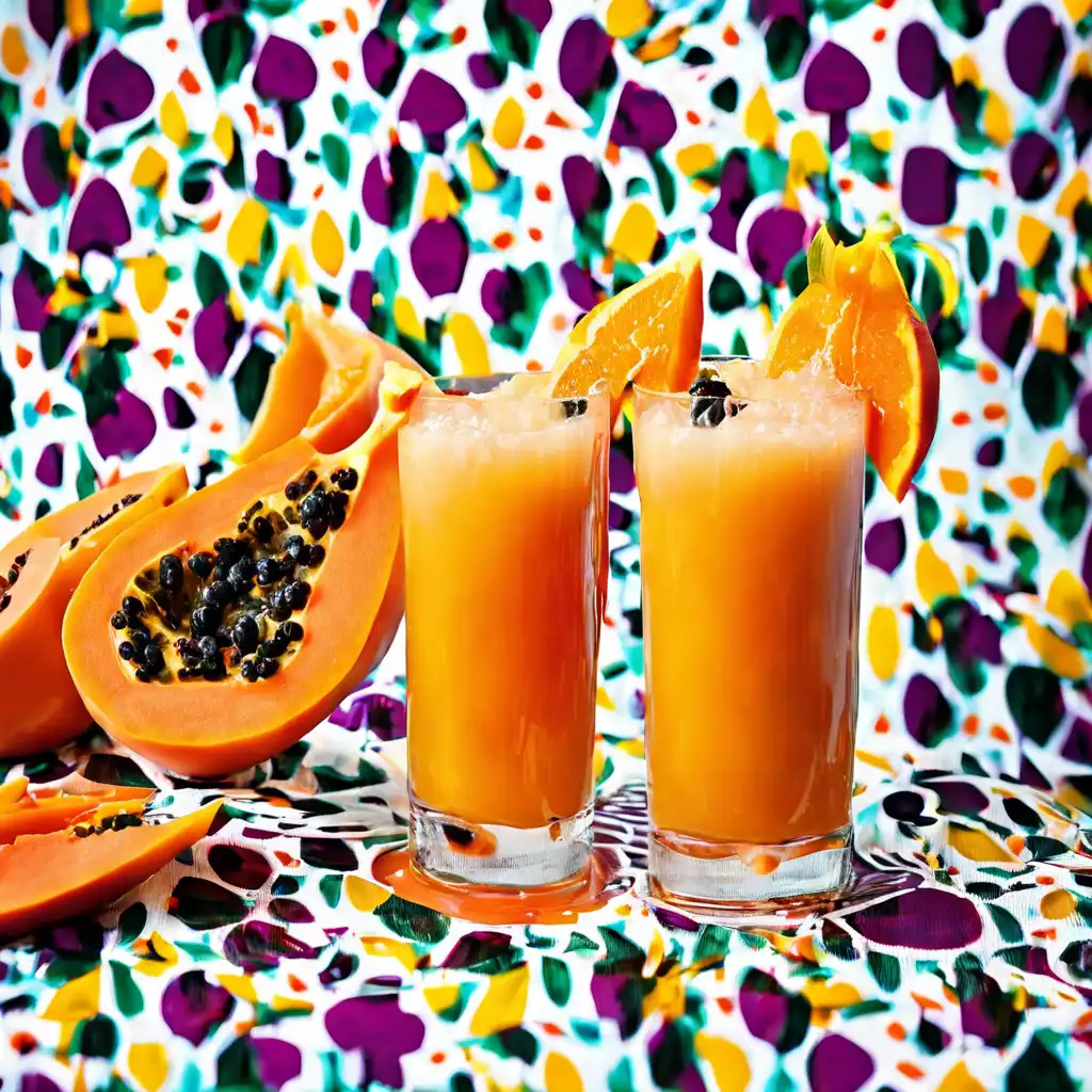 Papaya and Orange Juice