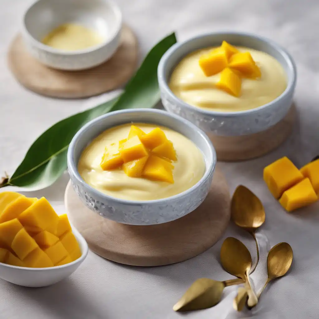 Cream with Mango and Cardamom