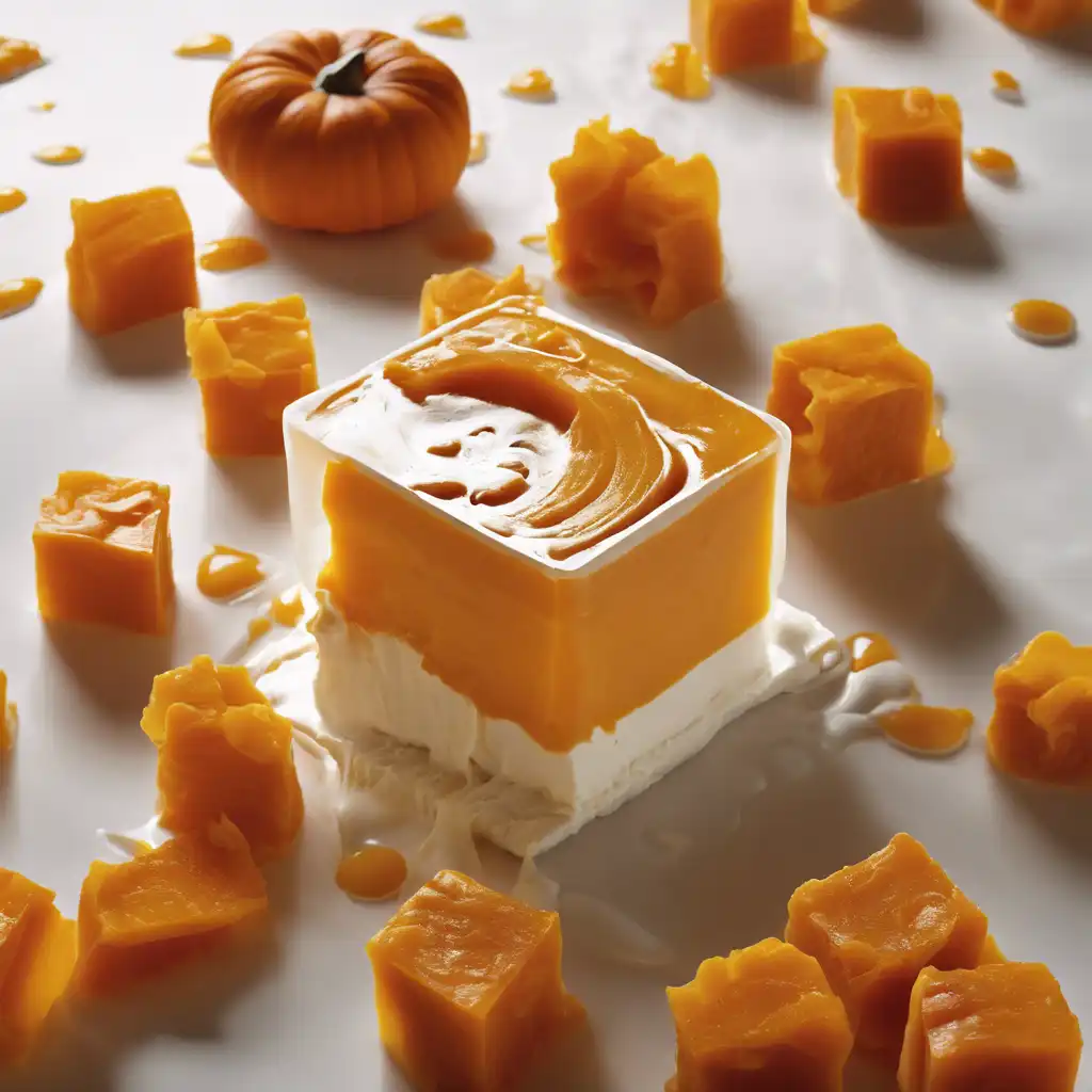 Pumpkin Gelatin with Cream Cheese