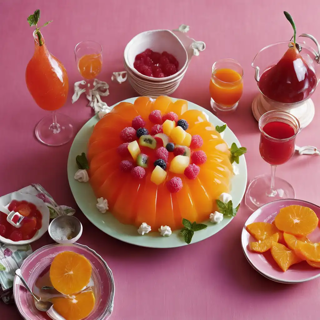 Tangerine or Raspberry Jellied Melon