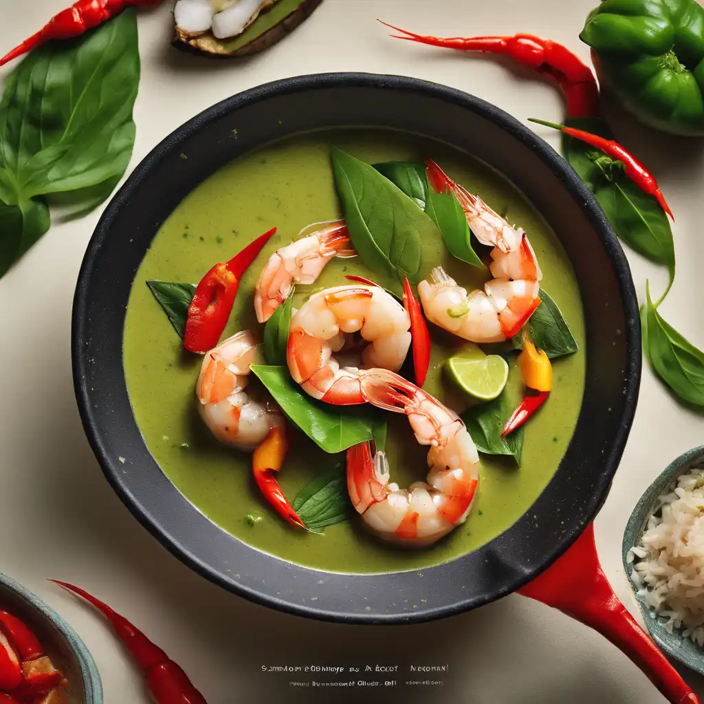 Foto de Camarão in Green Curry - A Delightful Shrimp Dish