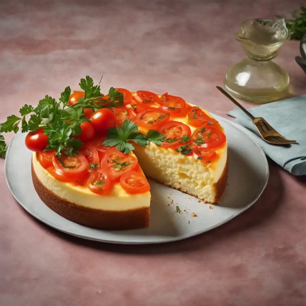 Coalho Cheese Cake with Tomato