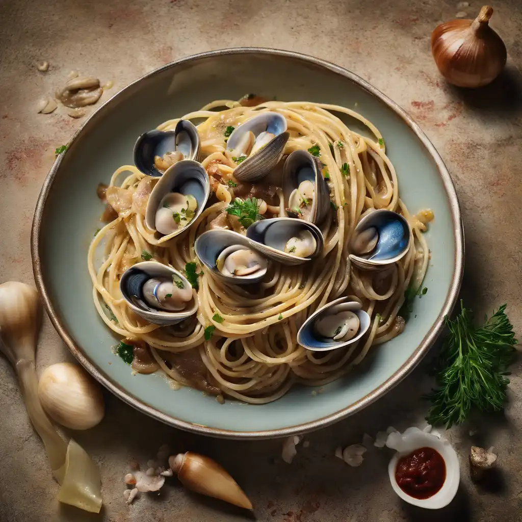 Linguine in Vongole, Lula, and Polvo