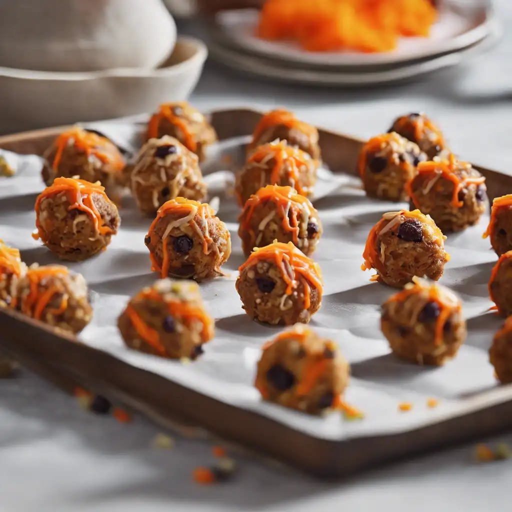 Carrot and Raisin Cake Balls