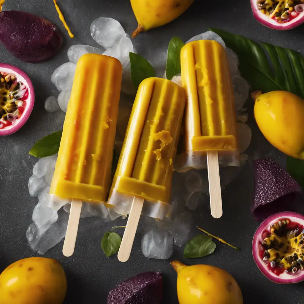 Passion Fruit and Mango Popsicle