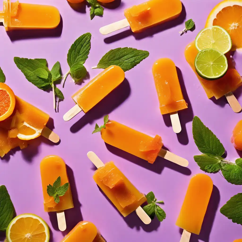 Sweet Verbena Popsicle with Fruits