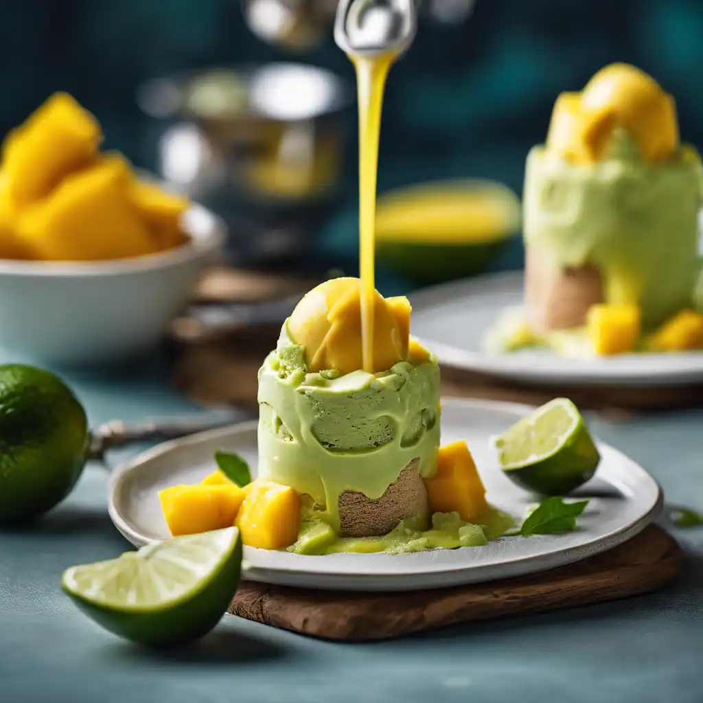 Mate Ice Cream with Mango and Lime