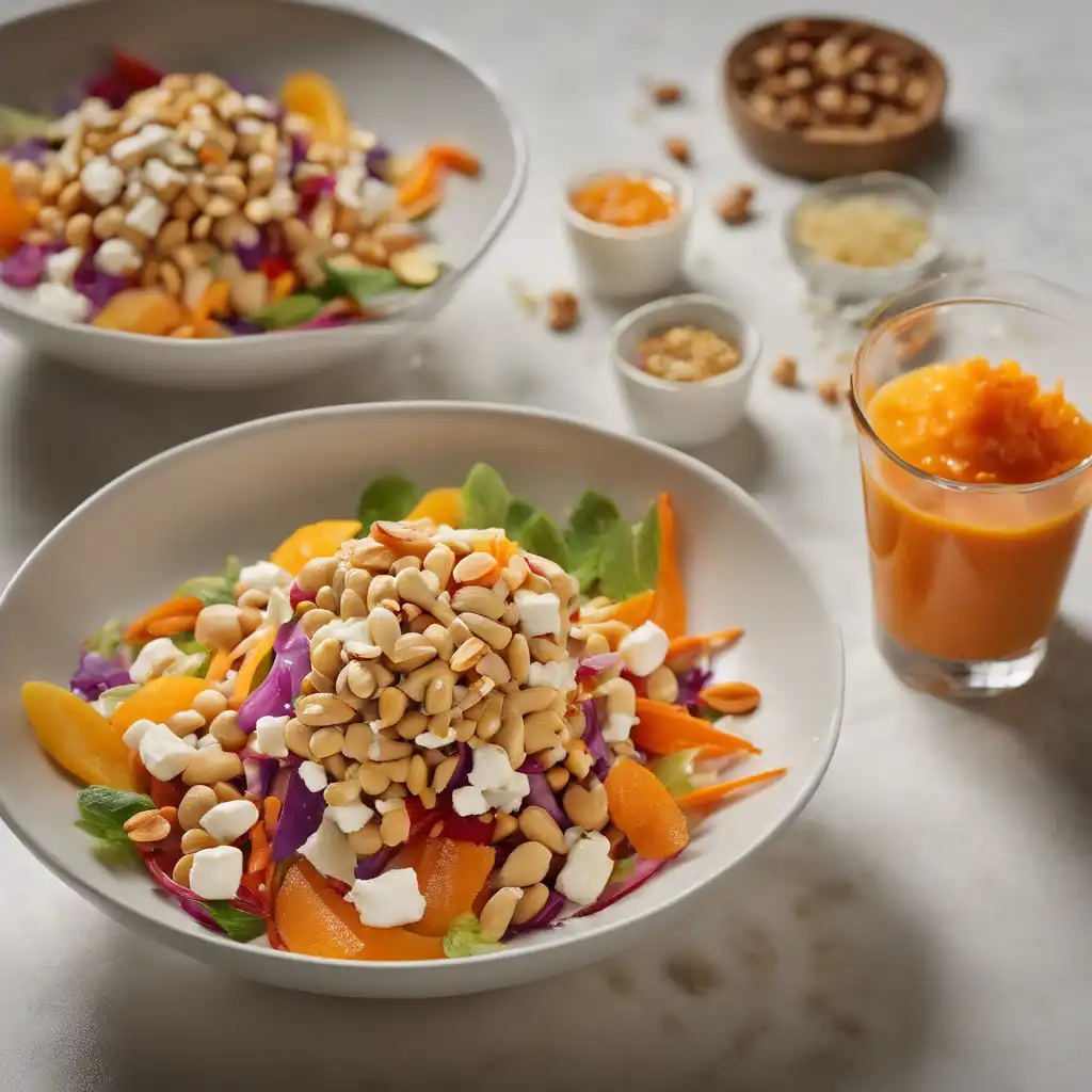 Peanut Salad with Orange Dressing