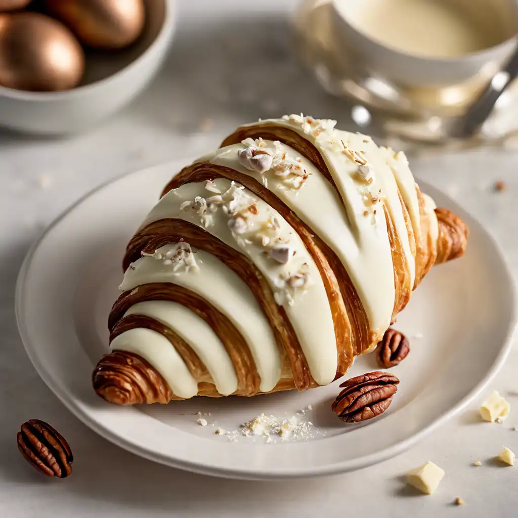 White Pecan Easter Egg Croissant