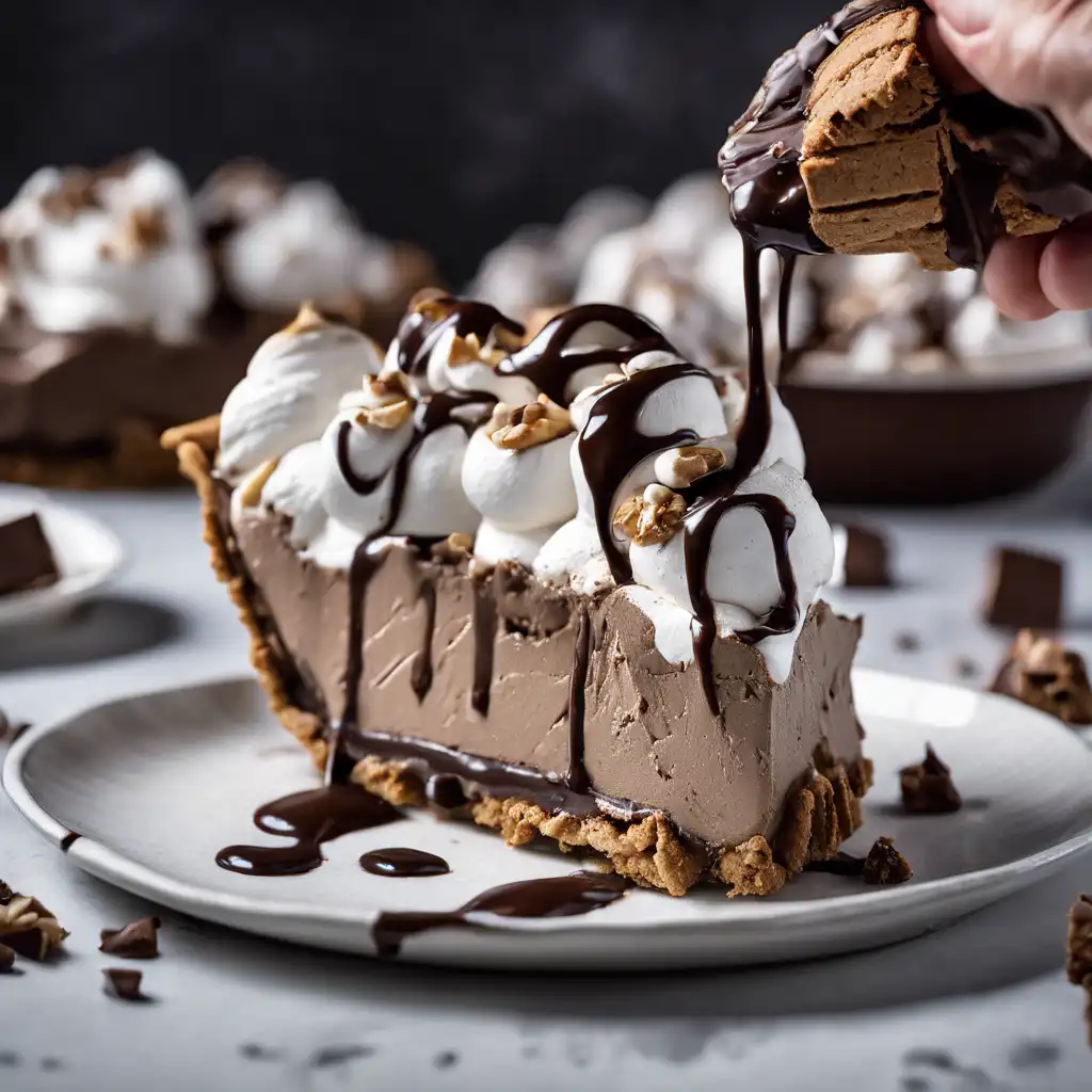 Chocolate Marshmallow Ice Cream Pie