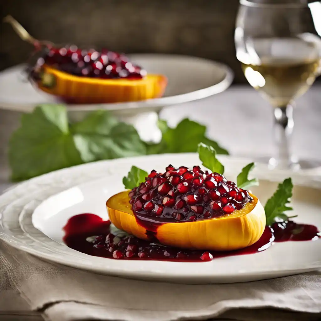 Stuffed Squash with Grapes Sauce