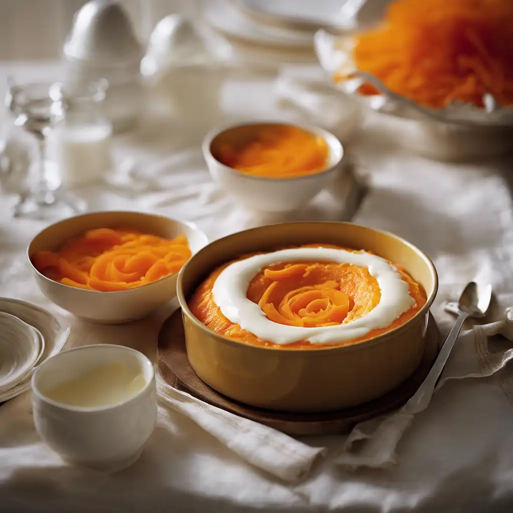 Carrot and Coconut Pudding