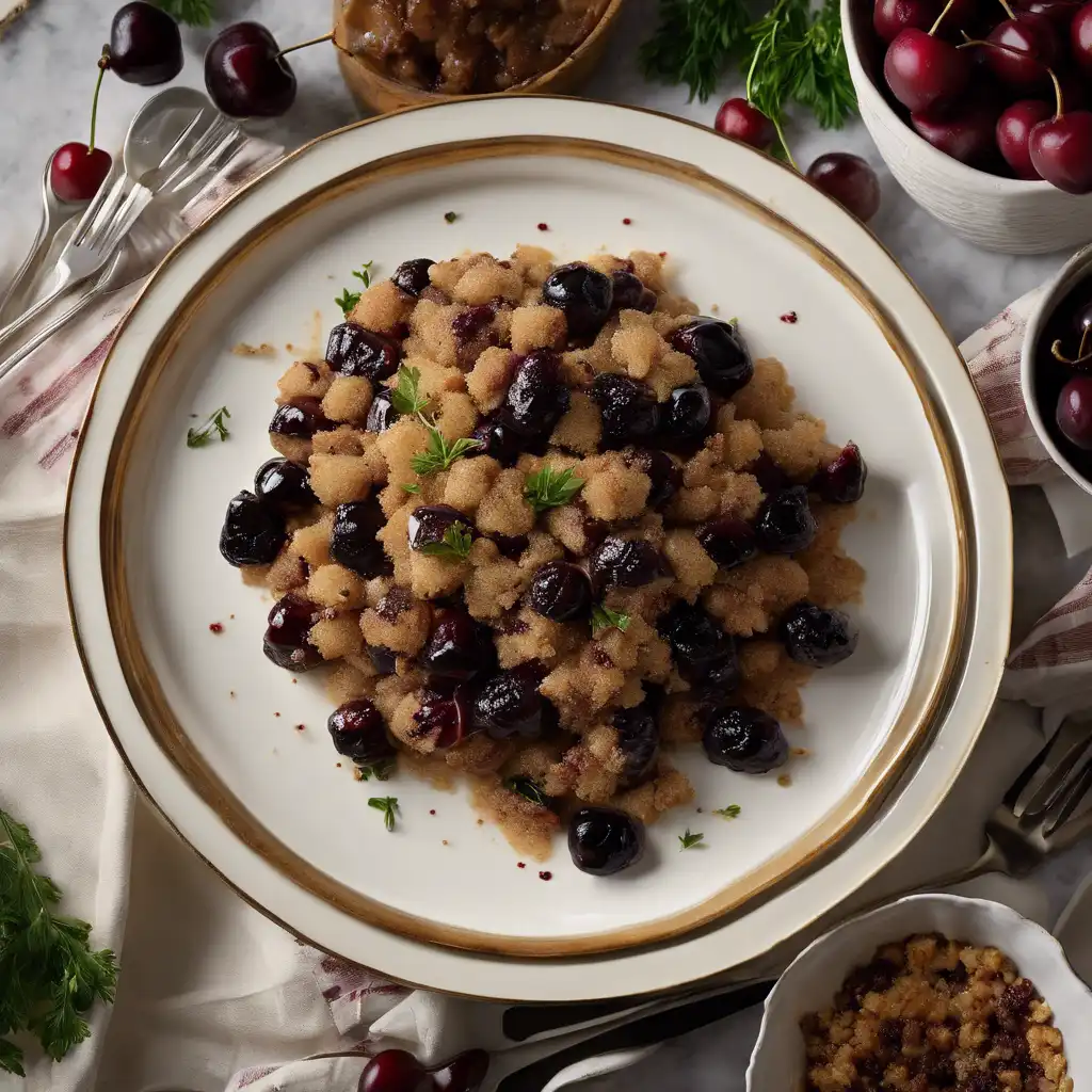 Meat Stuffing with Black Cherries