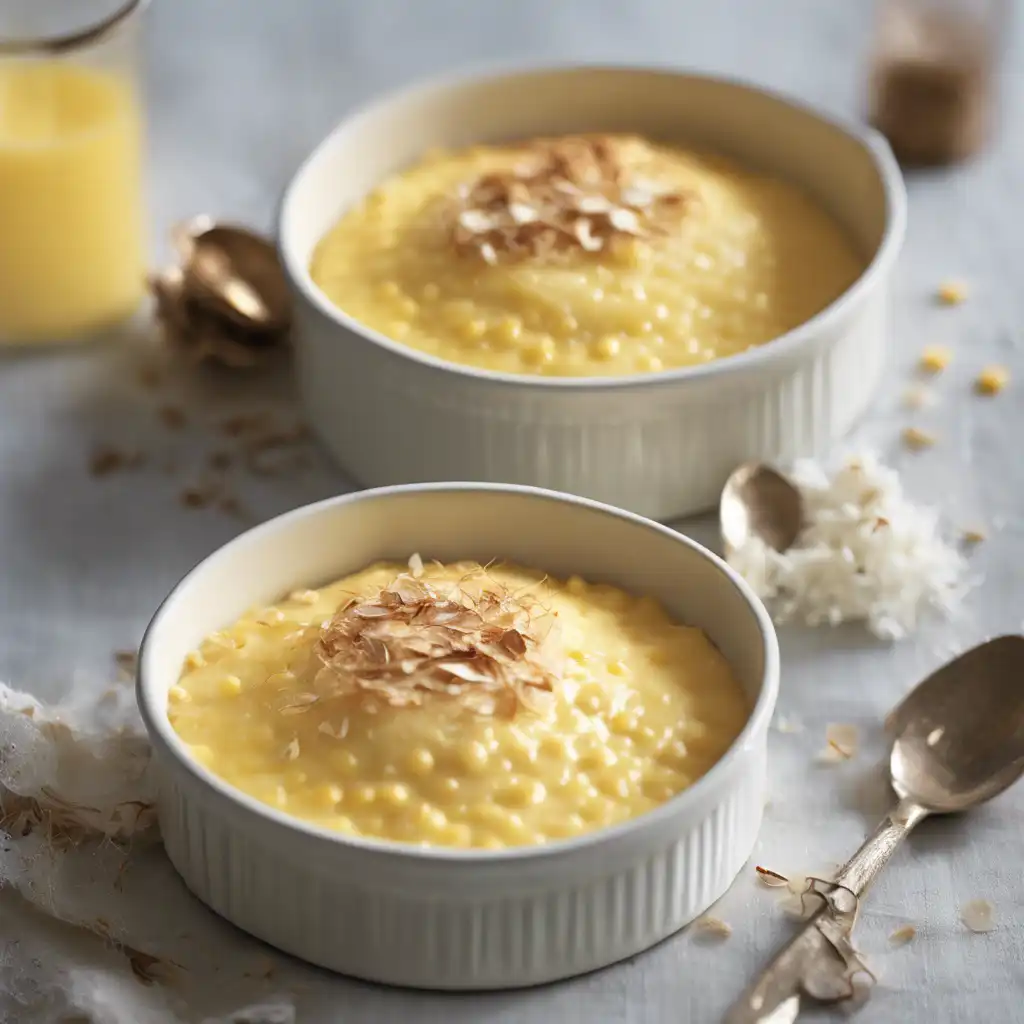 Creamy Cardamom Corn Pudding with Coconut Milk