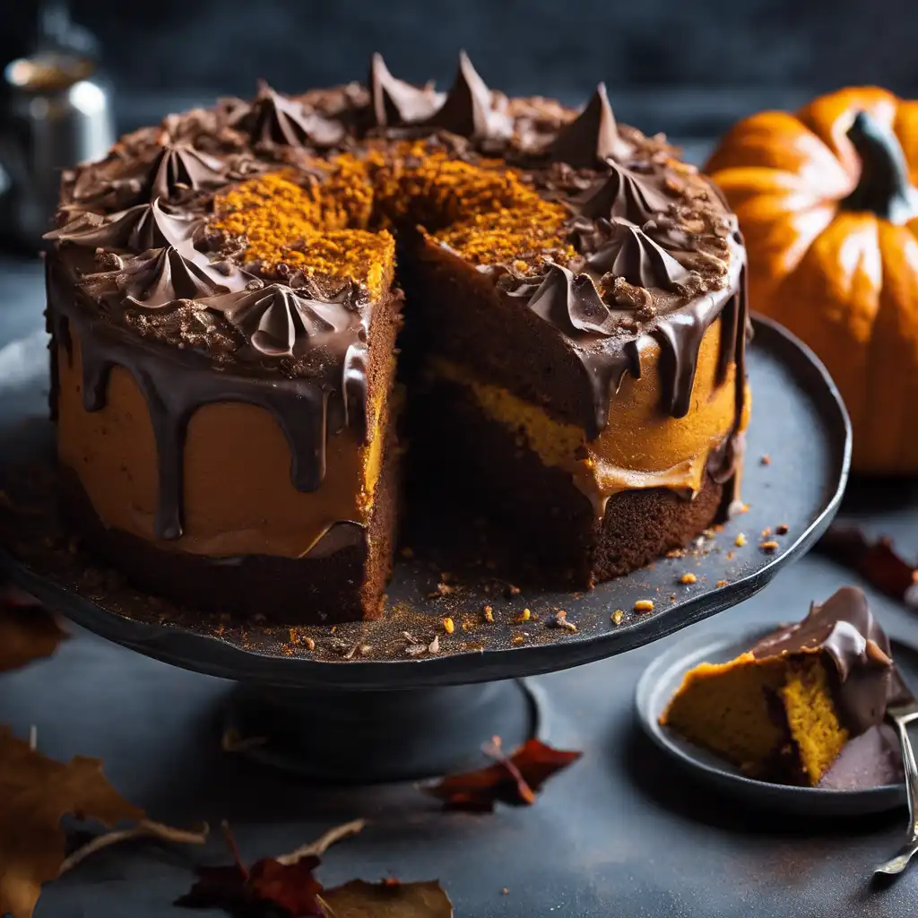 Pumpkin and Chocolate Cake