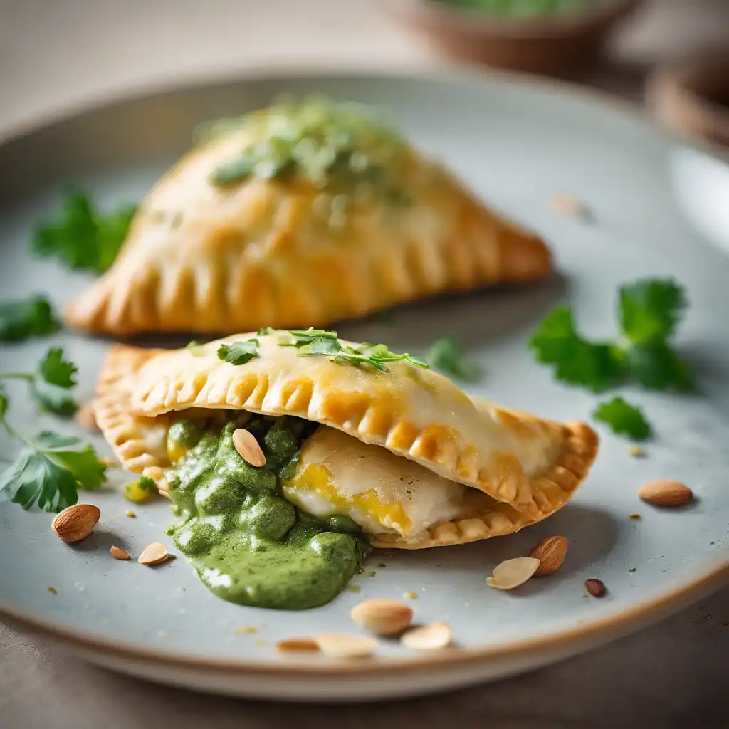 Chicken Empanadas with Thyme Pesto