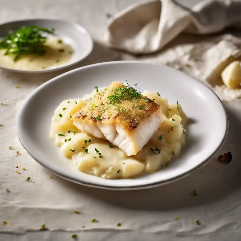 Creamy Cod with Shredded Potatoes