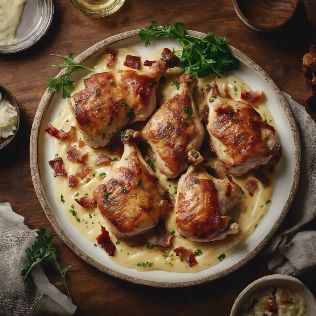 Chicken with Garlic and Bacon