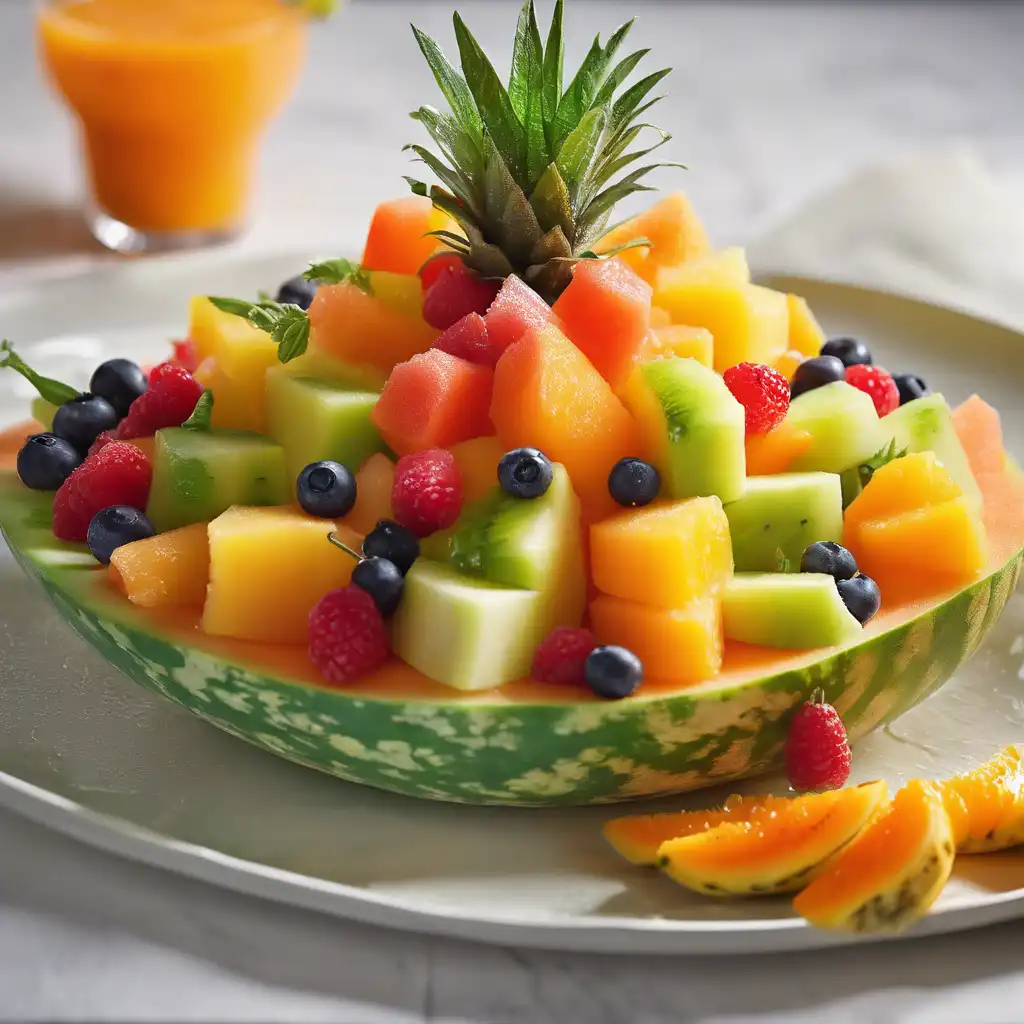 Melon with Fruit Salad