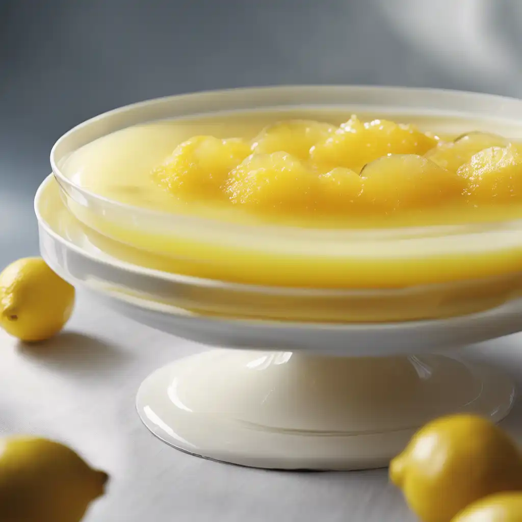 Lemon Pudding with Lemon Syrup Light