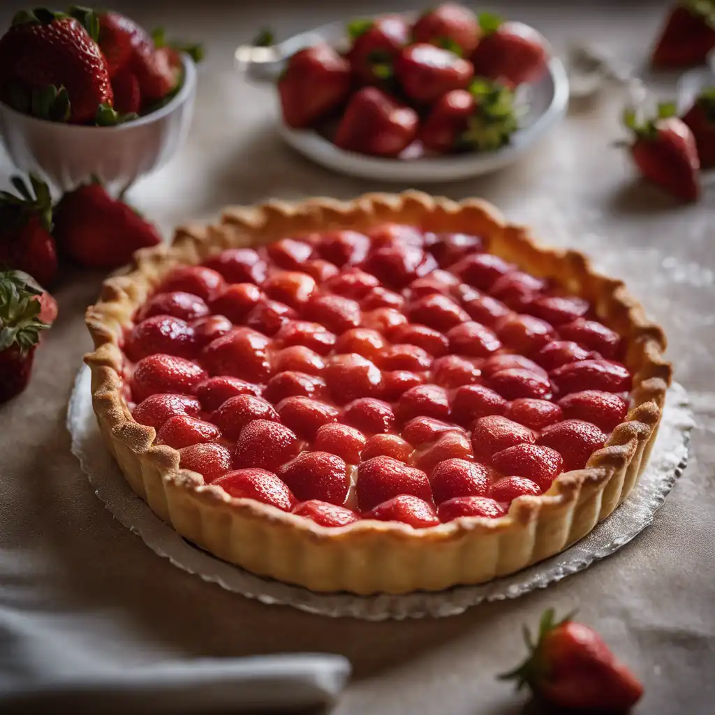 Warm Strawberry Tart