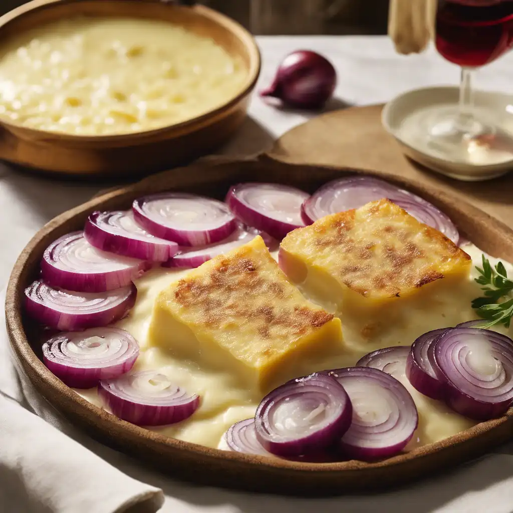 Red Onion and Provolone Frittada