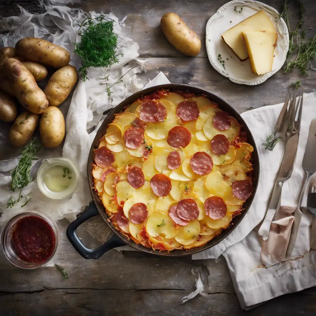 Foto de Potato and Salami in the Oven