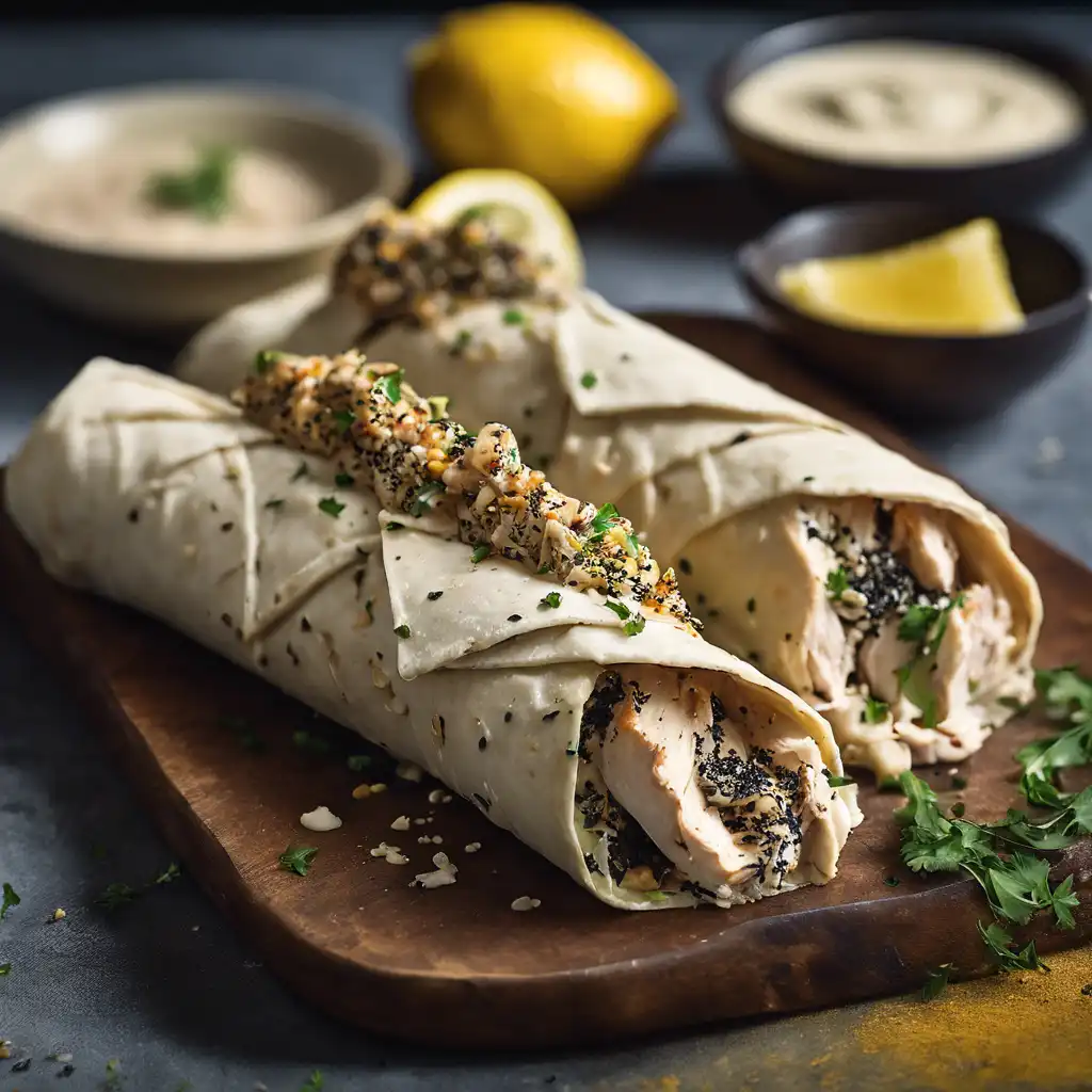 Chicken Roll with Tahini