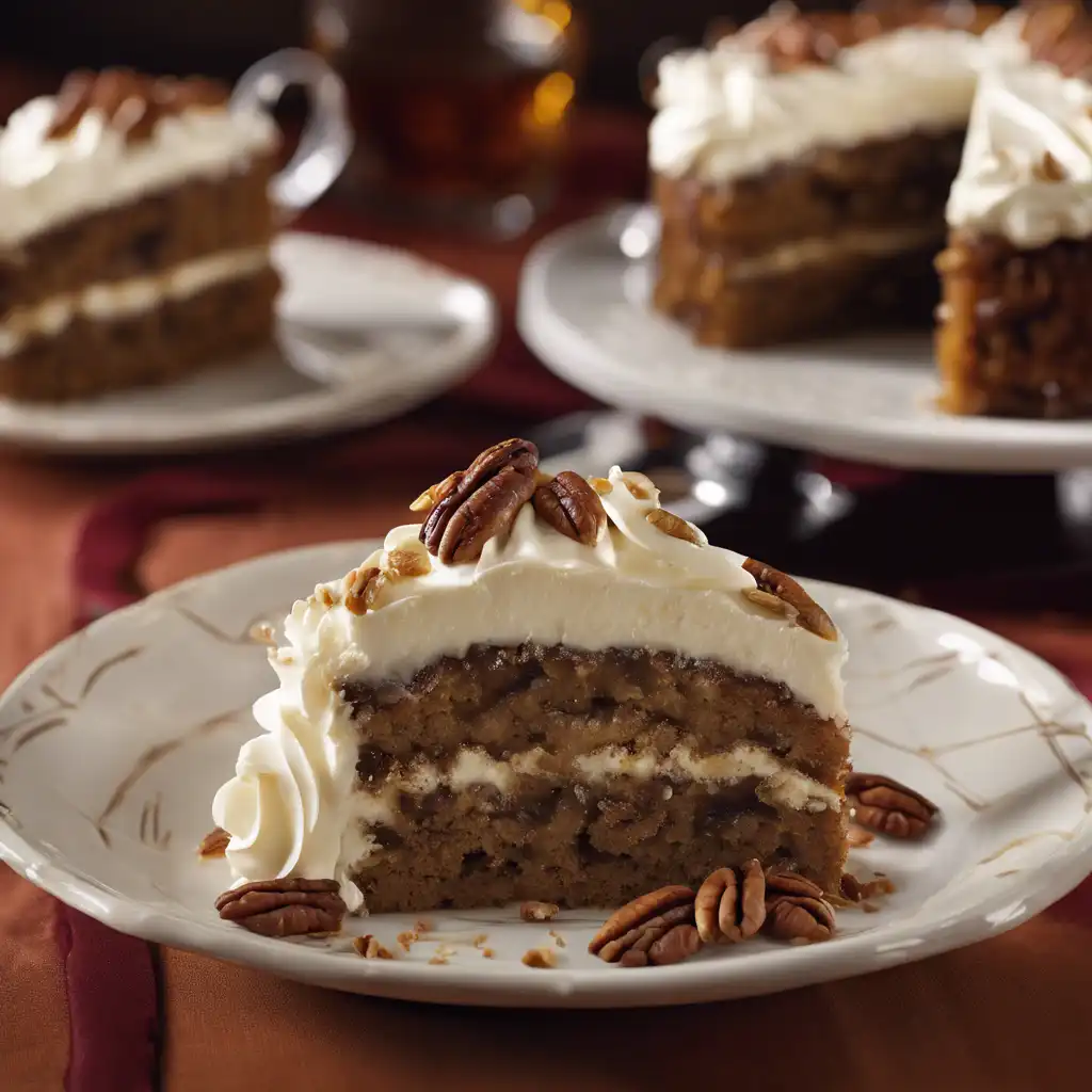 Pecan Cake with Rum