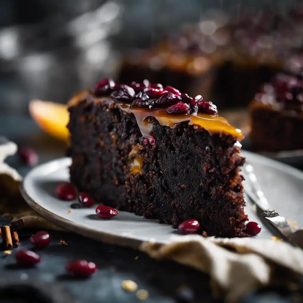 Black Bean Cake with Honey