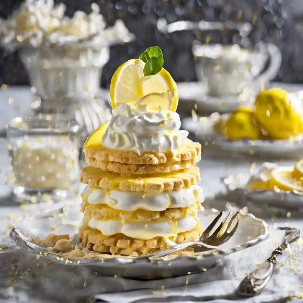 Lemon Cream with Biscuits