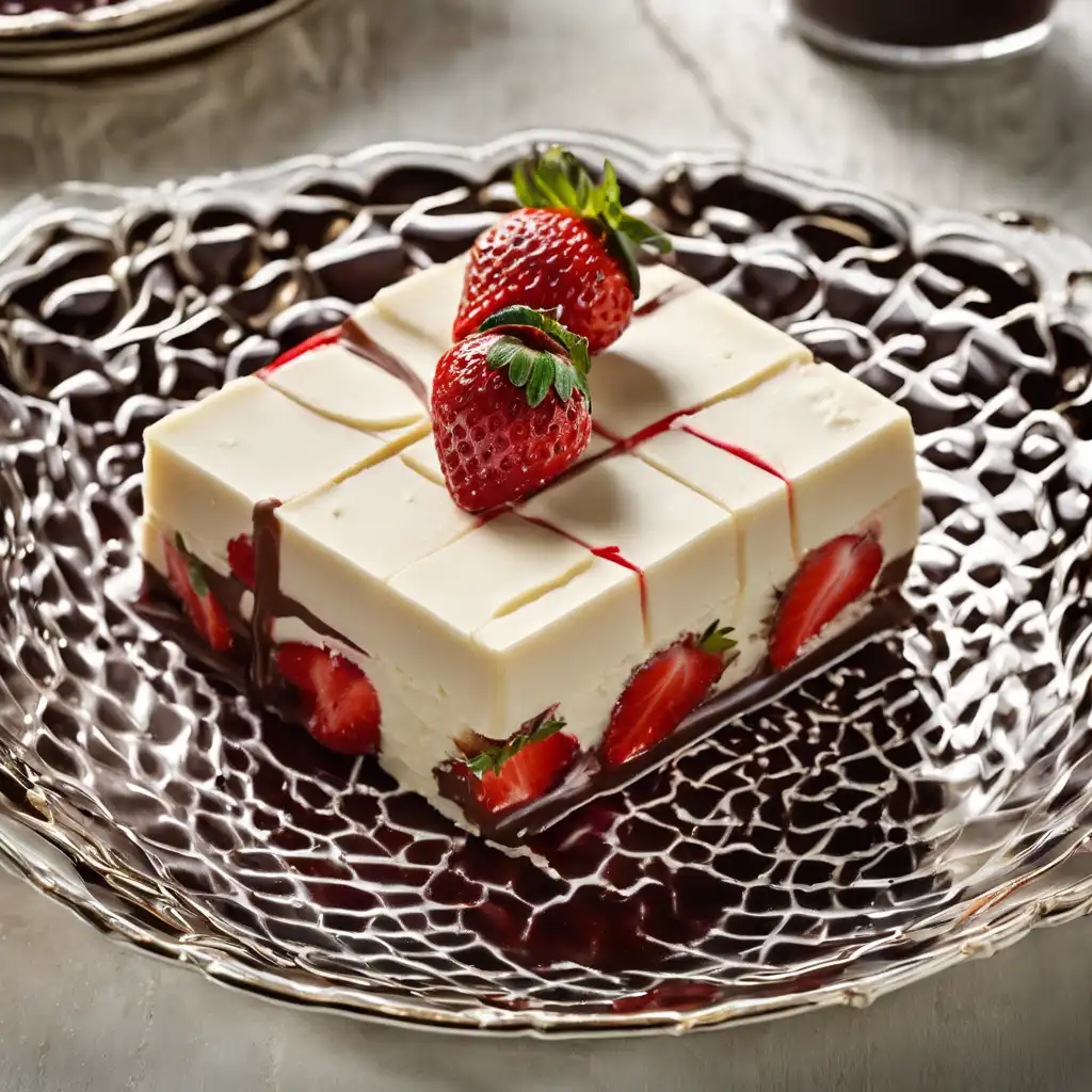 Strawberry Afternoon with White Fudge