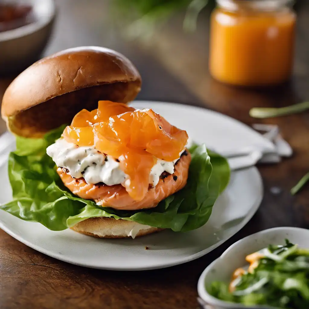 Smoked Salmon Burger