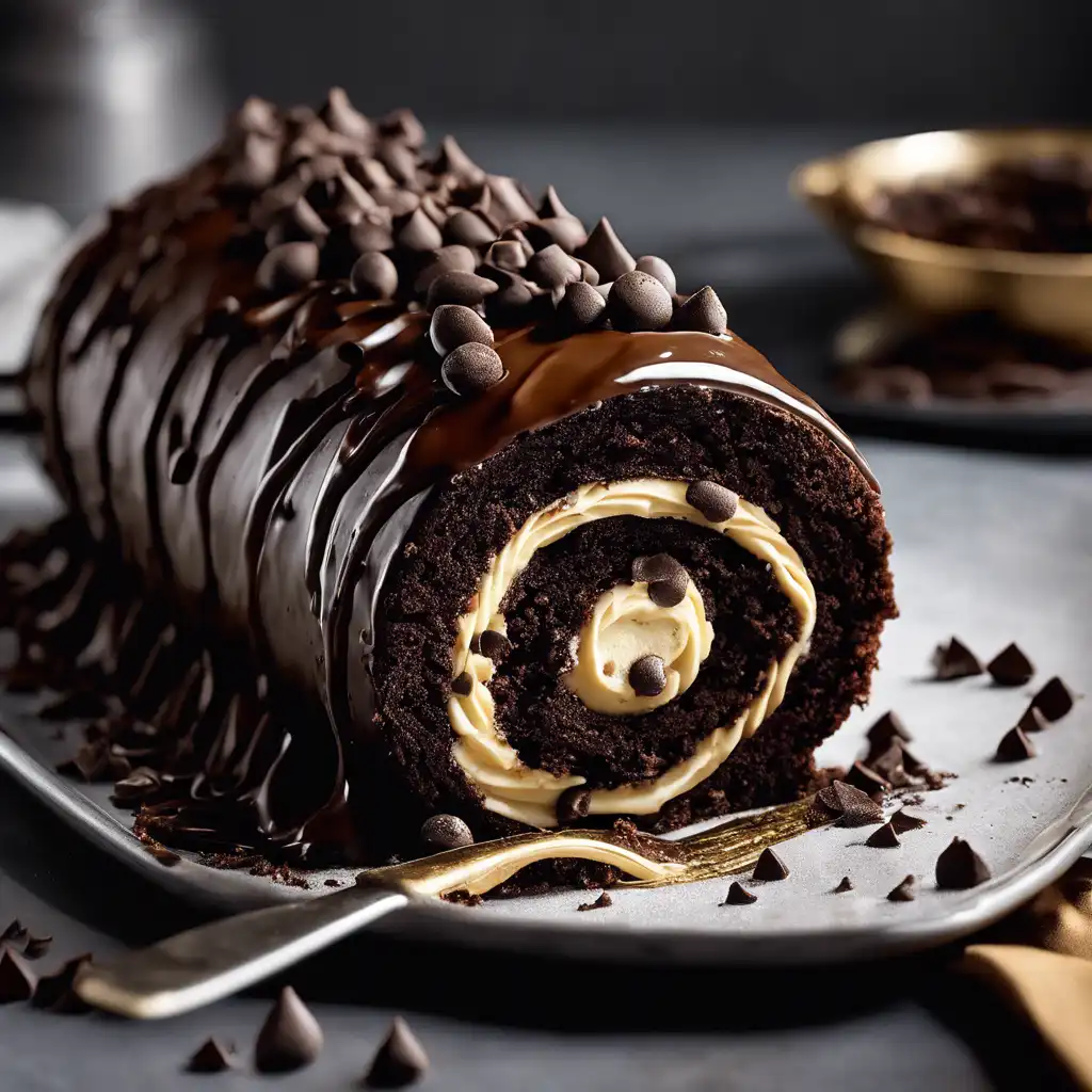 Chocolate Bomb Cake Roll